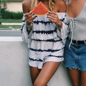 Off the shoulder romper